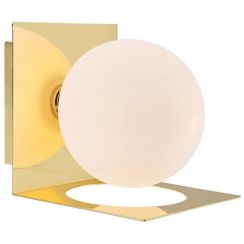 Markslöjd Zenit lámpara de pared 1x18 W blanco-latón 108085