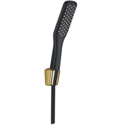 Kuchinox Alanis conjunto de ducha a pared negro-oro NQIB0AD