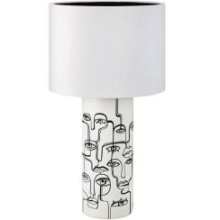 Markslöjd Family lámpara de sobremesa 1x40 W blanco-negro 108246