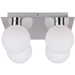 Candellux Oden lámpara de techo 4x40 W blanco-cromo 98-03256