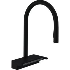 Hansgrohe Aquno Select M81 grifo de cocina de pie negro 73831670