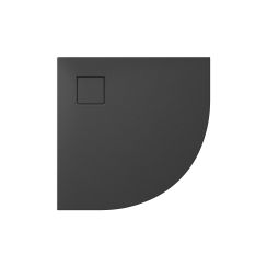 Cersanit Tako Slim brodzik 80x80 cm półokrągły czarny mat S932-163