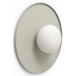 Miloox Pot lámpara de pared 1x28 W blanco-gris 1744.180