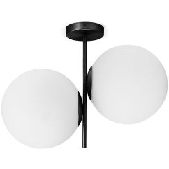 Miloox Jugen Black lámpara de techo 2x40 W blanco-negro 1744.203