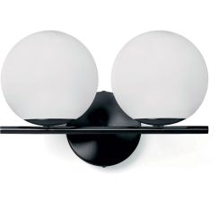Miloox Jugen Black lámpara de pared 2x40 W blanco-negro 1744.208