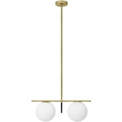 Miloox Jugen lámpara de techo 2x40 W blanco-oro 174464