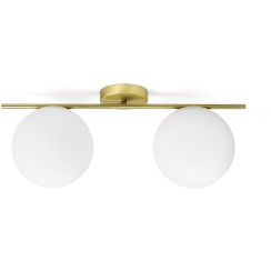Miloox Jugen lámpara de techo 2x40 W blanco-oro 1744.65