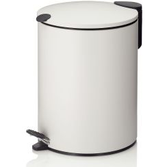 Kela Mats papelera 5 l blanco-negro 23701