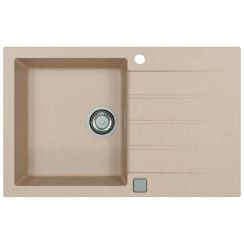 Alveus Cadit fregadero de granito 79x50 cm beige 1132023