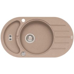 Alveus Niagara fregadero de granito 78x43.5 cm beige 1125055