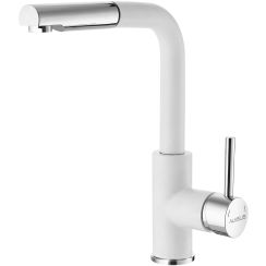 Alveus Siros grifo de cocina de pie blanco 1129046