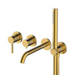 Oltens Molle grifo de bañera y ducha empotrado oro cepillado 34105810