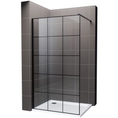Hagser Agatha Walk-In ścianka prysznicowa 120 cm czarny mat/szkło przezroczyste HGR13000022