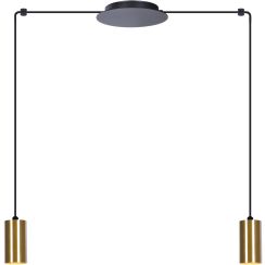 Kaja Vigo lampa wisząca 2x50 W czarna-patyna K-4891