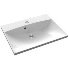 Sapho Maria lavabo 60x46 cm rectangular para mueble blanco brillante MA060
