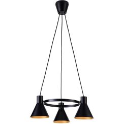 Candellux More lámpara colgante 3x40 W negro 33-71156