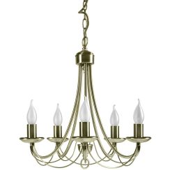Candellux Muza lámpara colgante 5x40 W pátina 35-69170