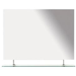 Sapho Wega espejo 100x80 cm rectangular cromo 60092