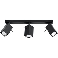 Sollux Lighting Merida lámpara de techo 3x40 W negro SL.0101