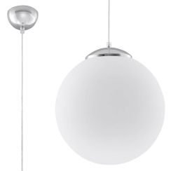 Sollux Lighting Ugo lámpara colgante 1x60 W blanco-cromo SL.0265