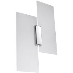Sollux Lighting Fabiano lámpara de pared 2x60 W blanco-cromo SL.0197