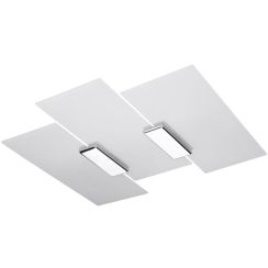 Sollux Lighting Fabiano lámpara de techo 3x60 W blanco-cromo SL.0198
