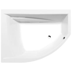 Polysan Tandem bañera de esquina 170x130 cm izquierda blanco 96611
