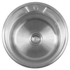 Aqualine fregadero de acero 52x52 cm AQ051B