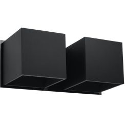 Sollux Lighting Quad 2 lámpara de pared 2x40 W negro SL.0657
