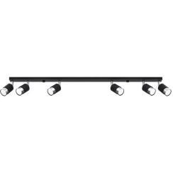 Sollux Lighting Nero lámpara de techo 6x40 W negro-cromo SL.1068