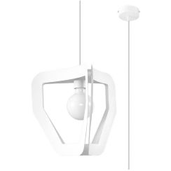 Sollux Lighting Tres lámpara colgante 1x60 W blanco SL.0929