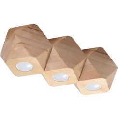 Sollux Lighting Woody lámpara de techo 3x40 W madera SL.1010