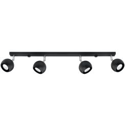 Sollux Lighting Oculare lámpara de techo 4x40 W negro SL.0447