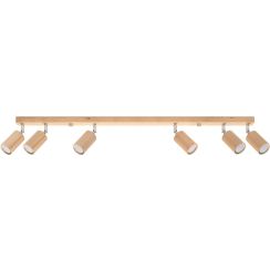 Sollux Lighting Berg lámpara de techo 6x40 W madera SL.1043