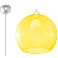 Sollux Lighting Ball lámpara colgante 1x60 W amarillo SL.0252