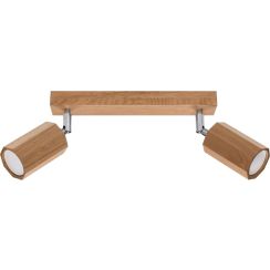 Sollux Lighting Zeke lámpara de techo 2x40 W madera SL.1029
