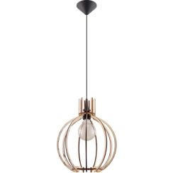 Sollux Lighting Arancia lámpara colgante 1x60 W madera SL.0391