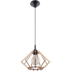 Sollux Lighting Pompelmo lámpara colgante 1x60 W madera SL.0393