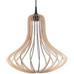 Sollux Lighting Elza lámpara colgante 1x60 W madera SL.0641