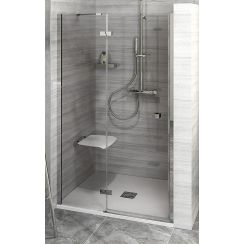 Polysan Fortis Line puerta de ducha 90 cm oscilante cromo brillante/vidrio transparente FL1490L