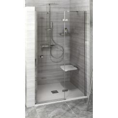 Polysan Fortis Line puerta de ducha 150 cm oscilante cromo brillante/vidrio transparente FL1415R