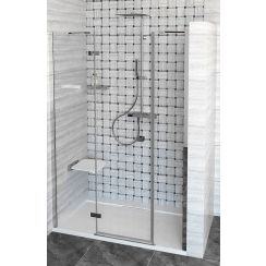 Polysan Fortis Line puerta de ducha 130 cm oscilante cromo brillante/vidrio transparente FL1513L