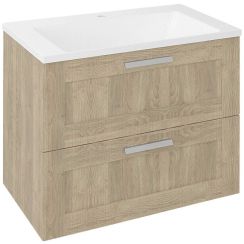 Sapho Amia armario 74.5x45x60 cm suspendido, para lavabo roble-madera AM075-2020