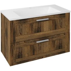 Sapho Amia armario 89x45x60 cm suspendido, para lavabo roble-madera AM090-1919