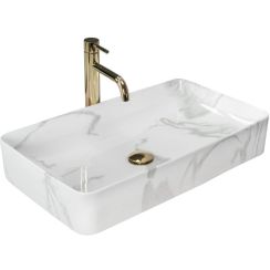 Rea Denis lavabo 61.5x35 cm rectangular sobre encimera REA-U5896