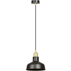 Emibig Ibor lámpara colgante 1x15 W negro-oro 1042/1