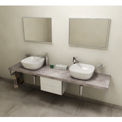 Sapho Avice encimera 240x49.5 cm grafito-gris AV247