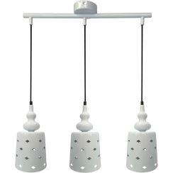 Candellux Hamp lámpara colgante 3x60 W blanco 33-51943