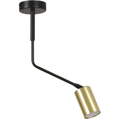 Emibig Verno lámpara de techo 1x8 W negro-oro 655/1