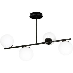 Emibig Bior lámpara de techo 4x10 W negro 1020/4
